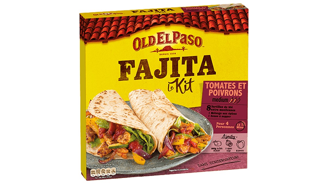 kit pour fajitas tomates et poivrons